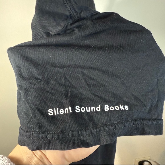 Black Graphic T-Shirt with White Design - Picture 5 of 7